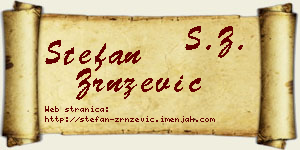 Stefan Zrnzević vizit kartica